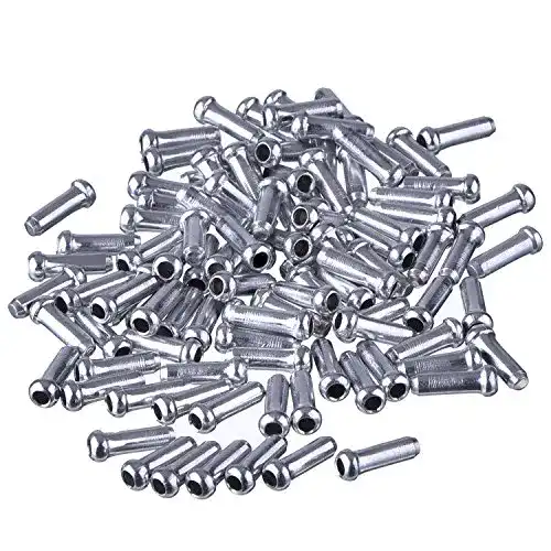 Kabelendhülse BBTO 100 Packung Silber Alloy Mountain Fahrrad