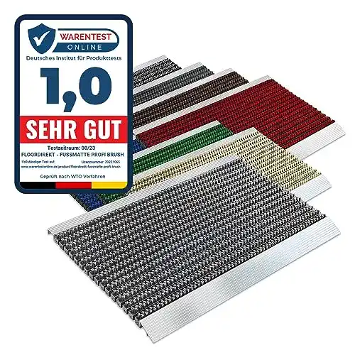 Schmutzfangmatte Floordirekt PRO, Profi Brush, 40x60cm, Blau