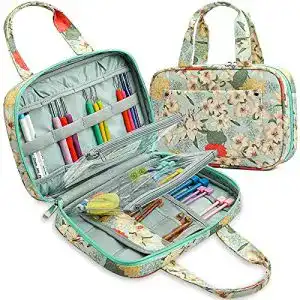 Stricktasche Coopay Häkelnadel Stricknadeln Organizer, Tragbare