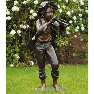 Bronzefigur H. Packmor GmbH Bronzeskulptur eines Jungen
