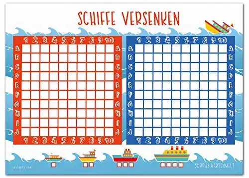 Die beste Schiffe versenken Spiel Sophies Kartenwelt Schiffe Versenken Block 2026 Test Bestseller Schiffe versenken Spiel Sophies Kartenwelt Schiffe Versenken Block