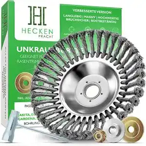 Unkrautbürste Heckenpracht © 25,4mm Bohrung, Drahtbürste