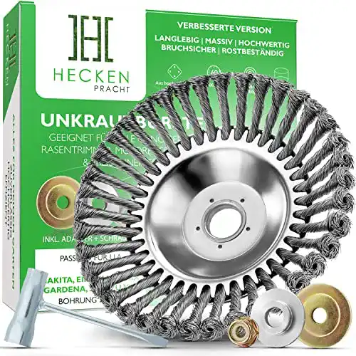 Unkrautbürste Heckenpracht © 25,4mm Bohrung, Drahtbürste