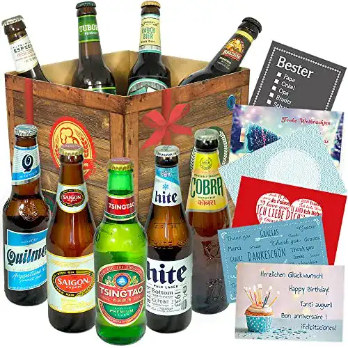Präsentkorb monatsgeschenke.de BIERE DER Welt Geschenk Box