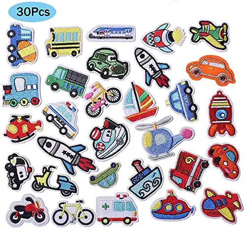 Patches J.CARP 30 Stück Auto bestickt Aufbügler Patch