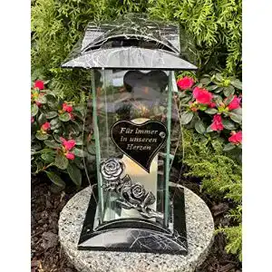 Grabschmuck Garten Paradies Handmade Grablampe 32 cm