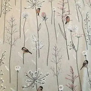 Gobelin-Stoff Werthers Stoffe Stoff Meterware Baumwolle Natur Vögel