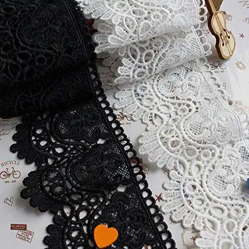 Häkelspitze witgift 2 Yard Breite 9cm Baumwolle Vintage-Stil