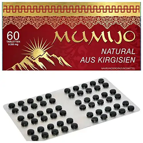 Mumijo Biovit 100% Natural, Original aus Kirgisistan, 60 Tabletten