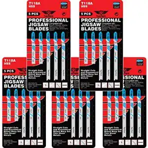 Stichsägeblätter (Metall) TopsTools 25 x T118A Gerade Schnitte