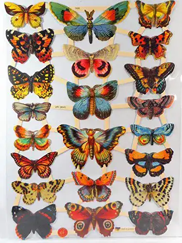 Glanzbilder Glanzbilder Schmetterling EF 7426 Oblaten Posiebilder