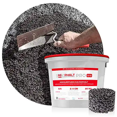 Kaltasphalt EASYPHALT PRO, Körnung 0-4 mm, 25 kg