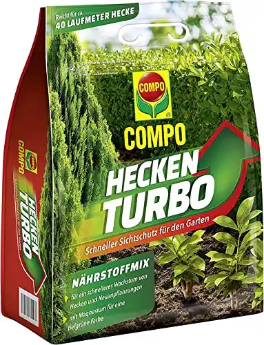 Die beste Heckendünger Compo Heckenturbo, Nährstoffmix, 4 kg 2026 Test Bestseller Heckendünger Compo Heckenturbo, Nährstoffmix, 4 kg