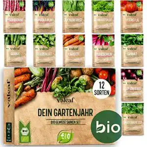 Gemüsesamen valeaf BIO Gartenjahr Samen Set