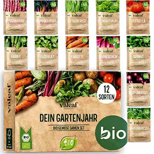 Gemüsesamen valeaf BIO Gartenjahr Samen Set