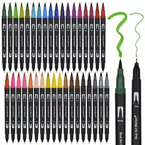 Zeichenstifte DealKits Dual Brush Pen Set, 36 Farben Doppelfaser