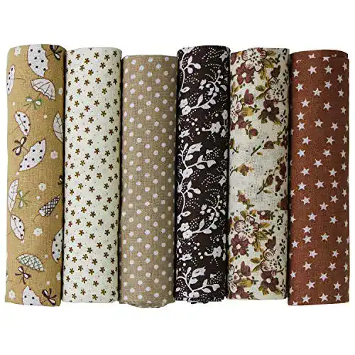 Patchworkstoff UOOOM 6 Stück 50 x 50cm Stoffpakete Patchwork