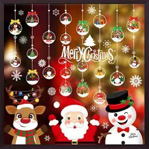 Fensterbilder Baynetin 237 Stück Weihnachten Fenstersticker
