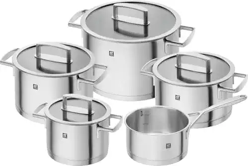 Zwilling-Topfset Zwilling Vitality Kochtopf-Set, 5-teilig, 4 Deckel