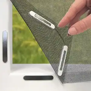 Fliegengitter Magnet EASYmaxx Fliegengitter Fenster „Magic Click“