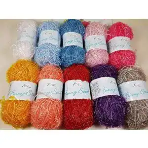 Schwammgarn Rellana Funny Scub Häkelgarn, 10 Farben, 50 g