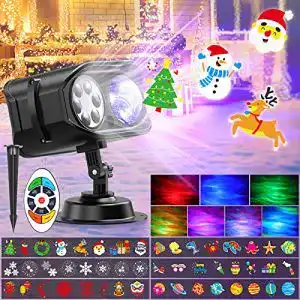 Weihnachtsprojektor AGPTEK 48 Mustern, 7 Arten Polarlichteffekt