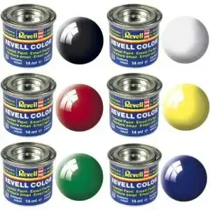 Modellbaufarben Revell Basisfarbpalette Glanzfarben glänzend 6x