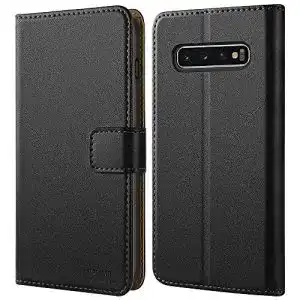 Samsung-Galaxy-S10-Plus-Hülle HOOMIL, Premium Leder Flip