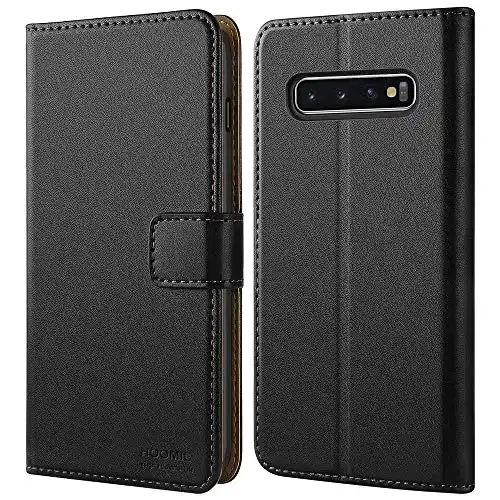 Samsung-Galaxy-S10-Plus-Hülle HOOMIL, Premium Leder Flip