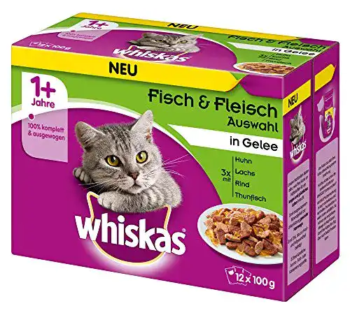 Whiskas-Katzenfutter whiskas Katzenfutter Gemischt 4 x 12 x 100 g