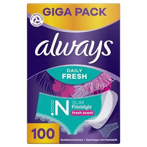 Always-Slipeinlagen Always Dailies Slim Fresh Normal, 100 Binden