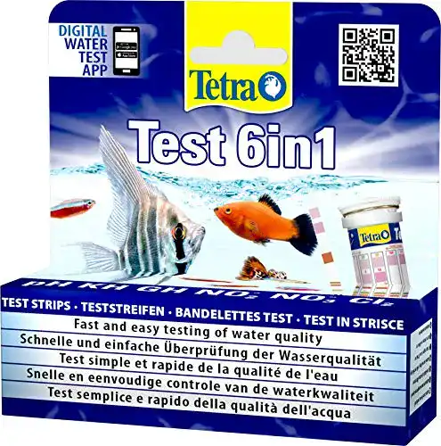 Wasserteststreifen Tetra Test 6in1 Wassertest, 25 Teststreifen