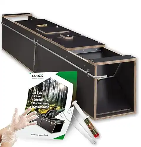 Lebendfalle 123jagd Marderfalle 100 x 18 x 21 cm mit Lockmittel