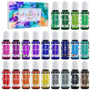 Alcohol Ink Limino Set, 22 Farben x 10ml Alkohol Tinte