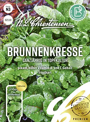 Kressesamen N.L.Chrestensen Brunnenkresse ganzjährig