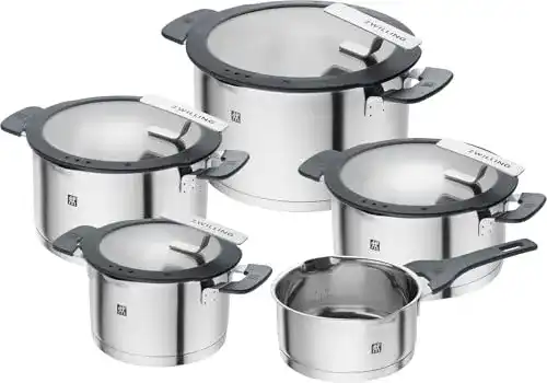 Zwilling-Topfset Zwilling Simplify Edelstahl-Kochtopfset, 5-teilig
