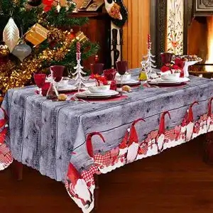 Weihnachtstischdecke SRXWO, 180 x 150 cm Rechteckig Lang