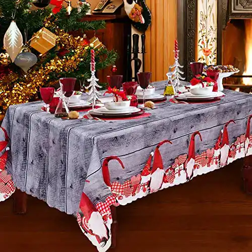 Weihnachtstischdecke SRXWO, 180 x 150 cm Rechteckig Lang