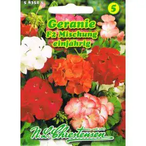 Geranien-Samen Chrestensen Geranie F2 Mischung Pelargonium