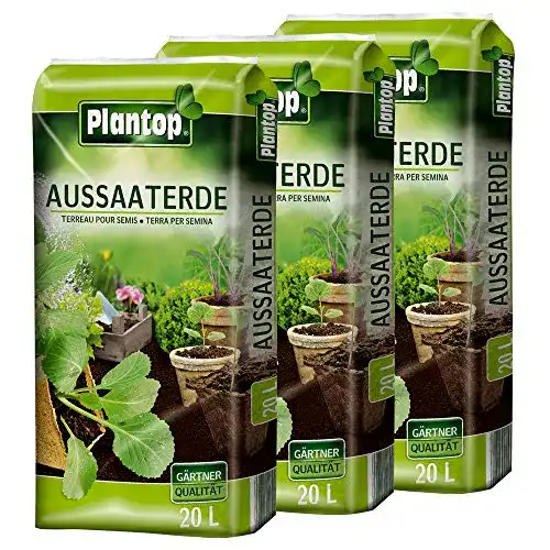Anzuchterde Plantop Aussaaterde 3 x 20 Liter = 60 Liter Pikiererde