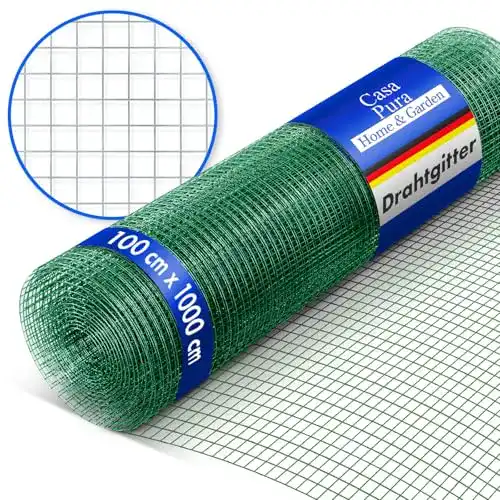 Volierendraht casa pura ® Drahtgitter grün | 4-Eck-Geflecht