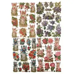 Glanzbilder Glanzbilder Elfen und Blumen Set aus 4