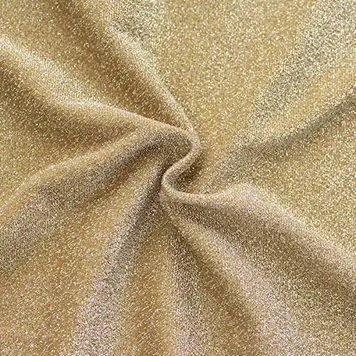 Glitzerstoff STOFFKONTOR Lurex Jersey Stoff Glitter Meterware