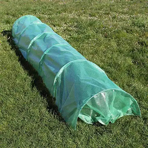 Folientunnel Wiltec 300x65x45cm, Pflanztunnel PE-Gitternetzfolie