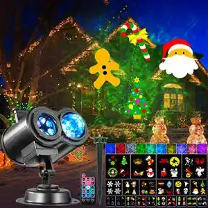 Weihnachtsprojektor LUNSY mit Fernsteuerung, Welleneffekt