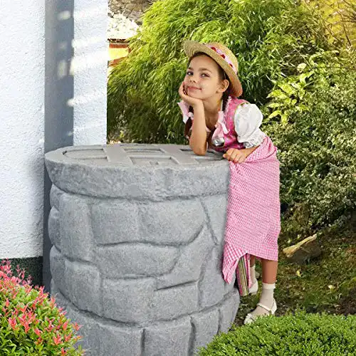 Regentonne (300l) AMUR Märchenbrunnen 330l mit Wasserhahn
