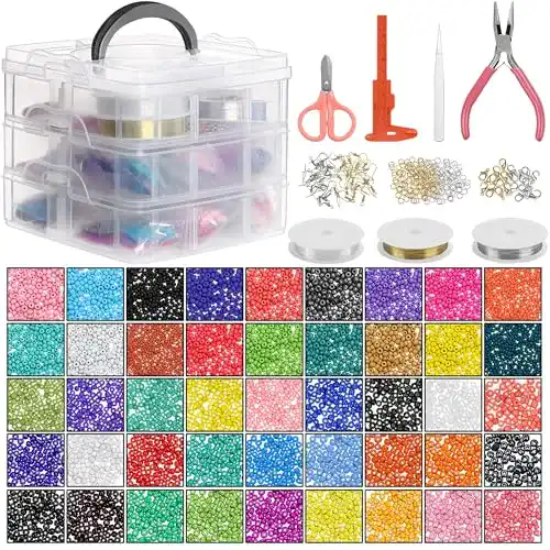 Glasperlen HANDI STITCH 26880 Stück zum Auffädeln Perlen