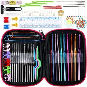 Häkelnadeln Anpro Häkelnadel Set mit 100 pcs, versch. Größen