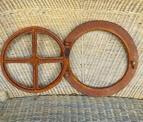 Bullauge Antikas – Fenster Kombüse, rundes Eisenfenster