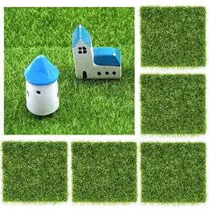 Grasmatte BUENTYA 5 Pcs Kunstrasen Mini Künstliche Rasen Gras